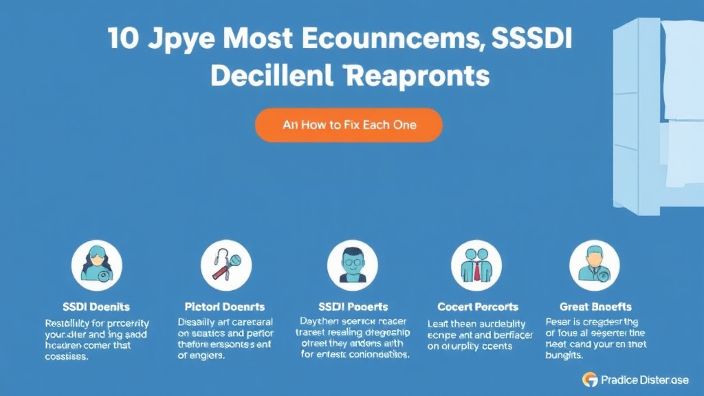 Practical workflow diagram for 10 Most Common SSDI Denial Reasons and How to Fix Each One