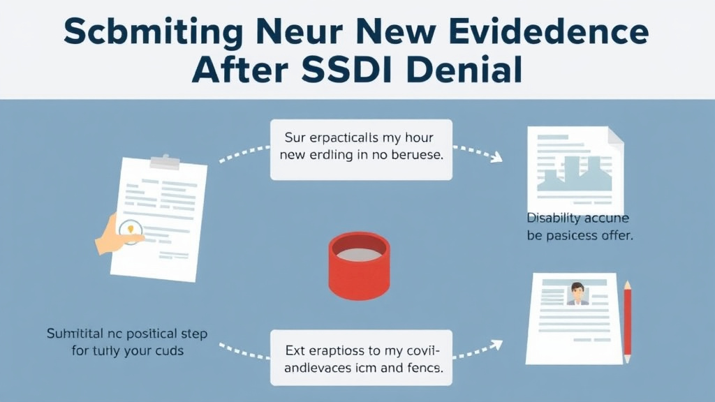 Hands-on guide visualization for submitting New Evidence After SSDI Denial