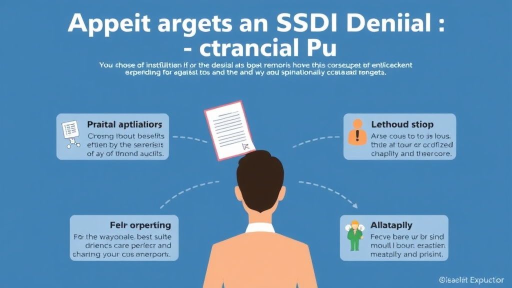Practical checklist visual for appealing an SSDI Denial for Chronic Pain