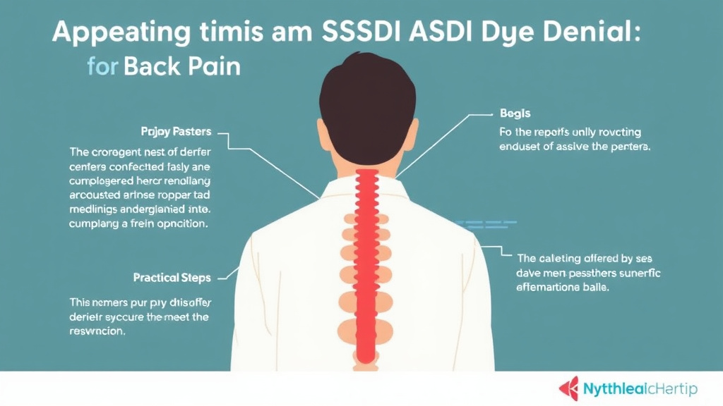 Real-world application diagram for appealing an SSDI Denial for Back Pain
