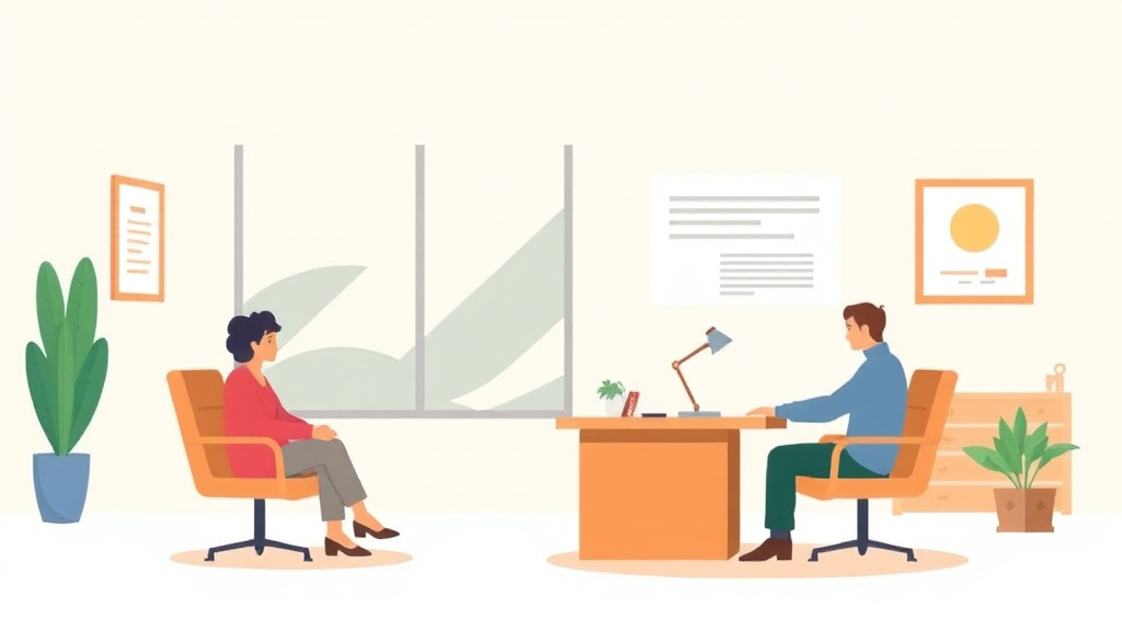 A professional illustration depicting SSDI Appeal in Minnesota: Hearing Offices, Wait Times, and Tips