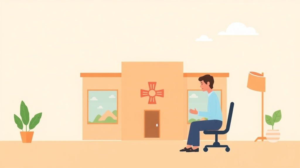 Illustration breaking down the fundamentals of SSDI Appeal in New Mexico: Hearing Offices, Wait Times, and Tips