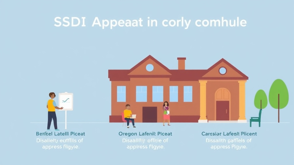 Practical workflow diagram for SSDI Appeal in Oregon: Hearing Offices, Wait Times, and Tips