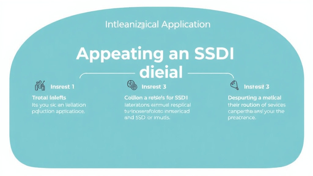 Action-oriented illustration showing how to apply appealing an SSDI Denial for Neurological Conditions