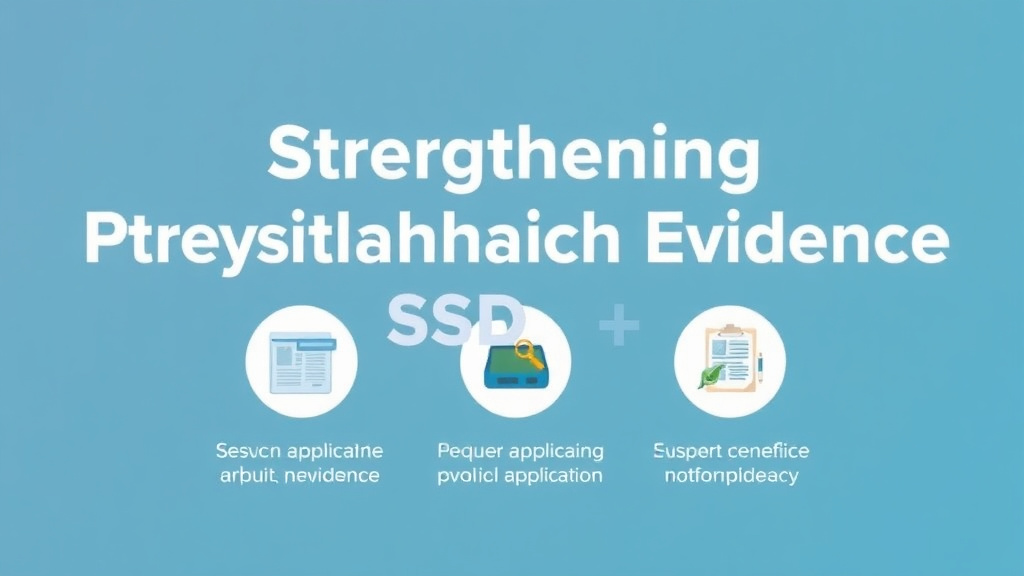 Step-by-step visual guide for implementing strengthening Physical Evidence for SSDI Appeal