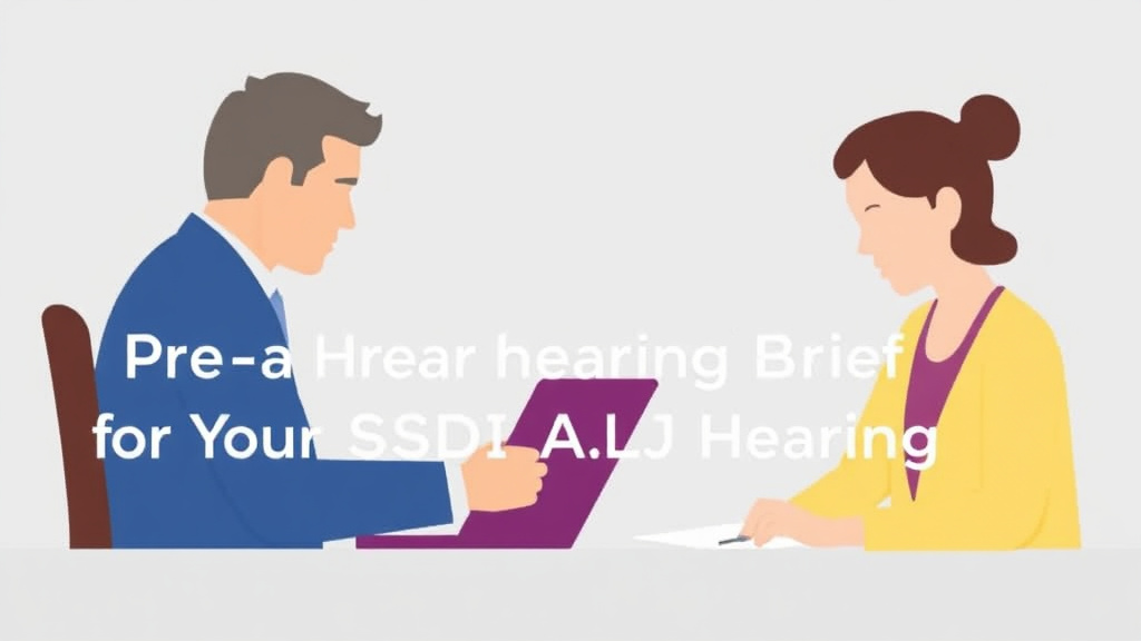 Real-world application diagram for writing a Pre-Hearing Brief for Your SSDI ALJ Hearing