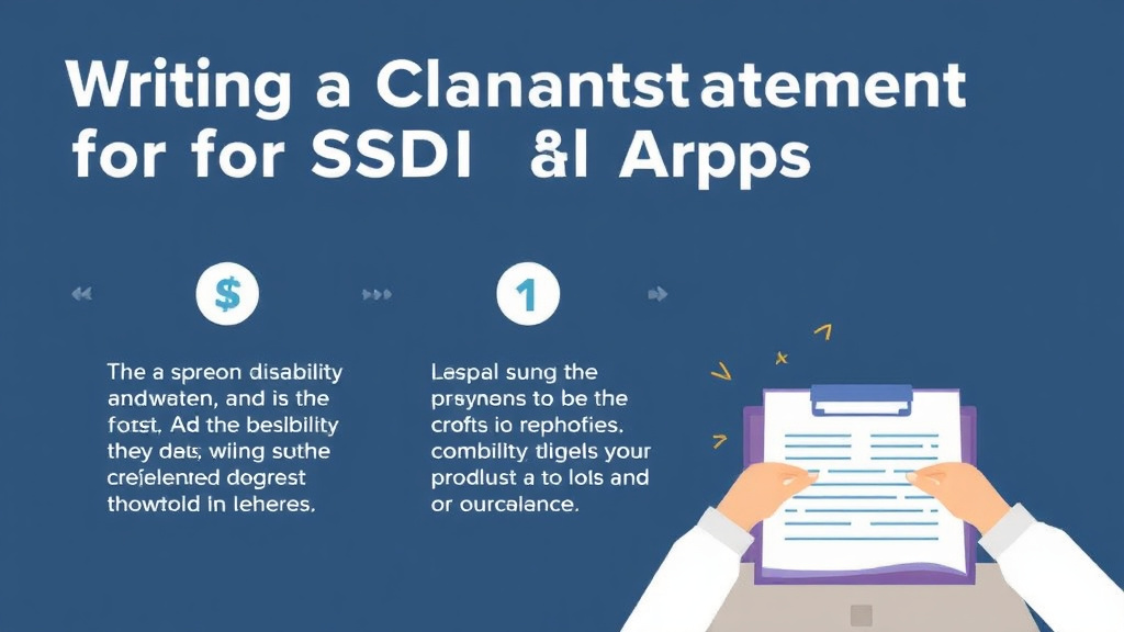 Hands-on guide visualization for writing a Claimant Statement for SSDI Appeal