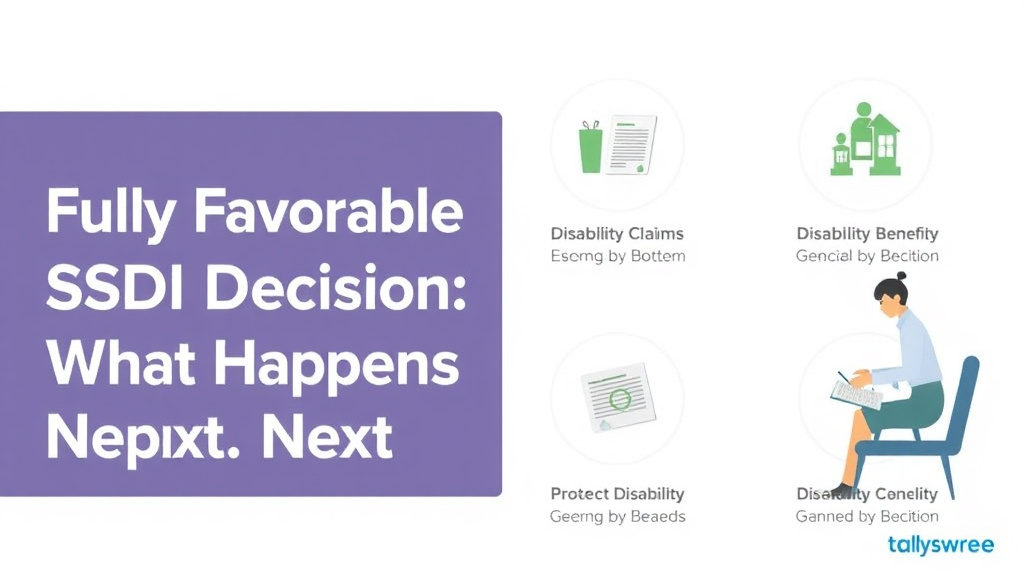 Real-world application diagram for fully Favorable SSDI Decision: What Happens Next