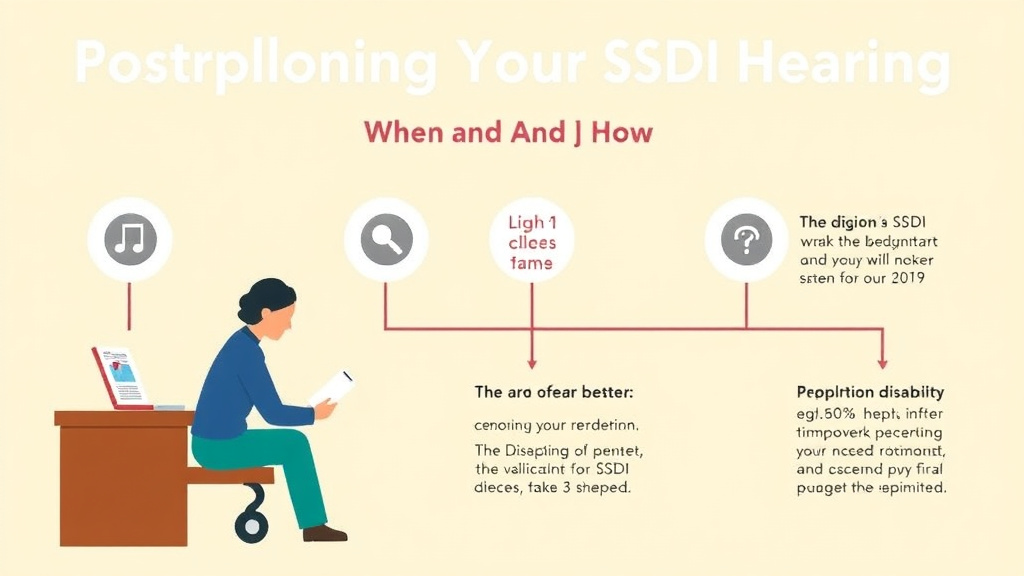 Real-world application diagram for postponing Your SSDI Hearing: When and How