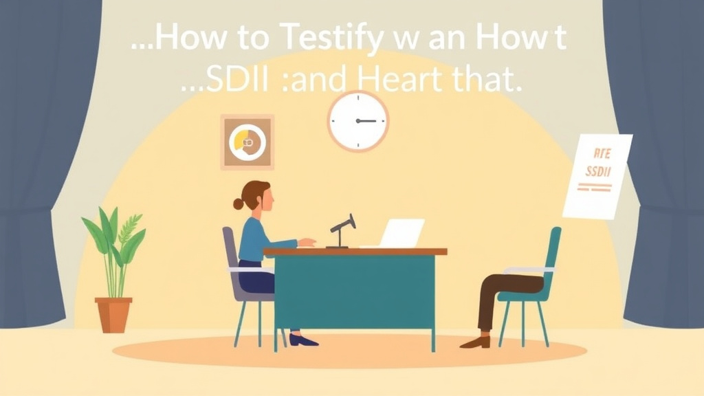 Clear illustration of testify at Your SSDI Hearing: Do's and Don'ts with supporting details