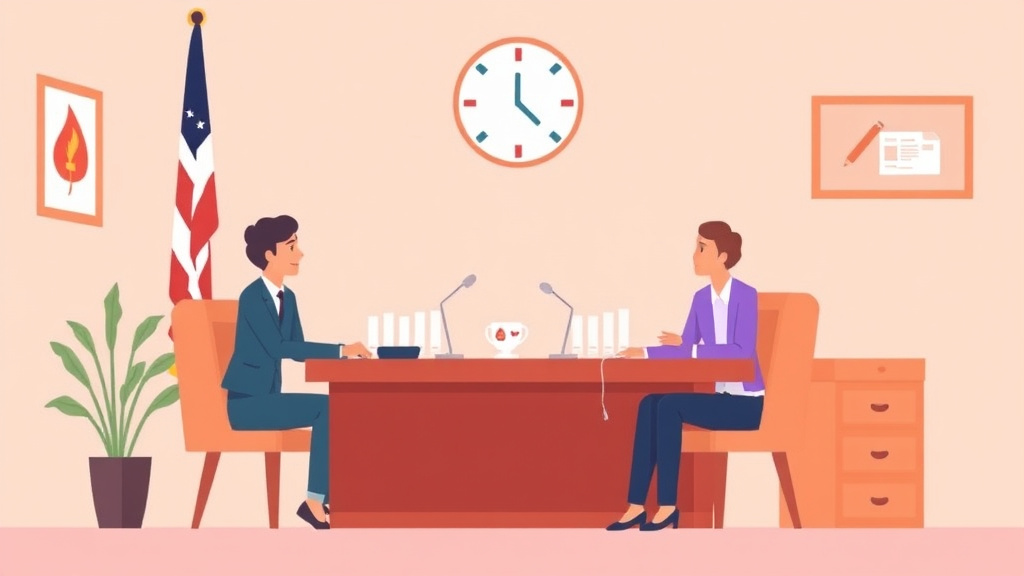 A professional illustration depicting what the ALJ Will Ask at Your SSDI Hearing