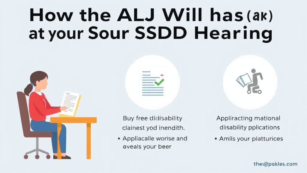 Process flow illustration for putting what the ALJ Will Ask at Your SSDI Hearing into action
