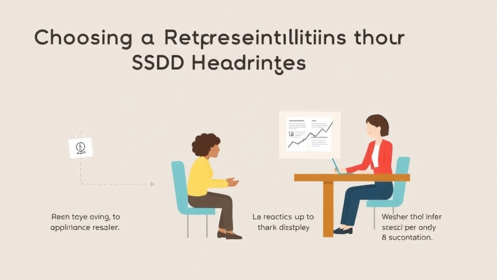 Practical workflow diagram for choosing a Representative for Your SSDI Hearing