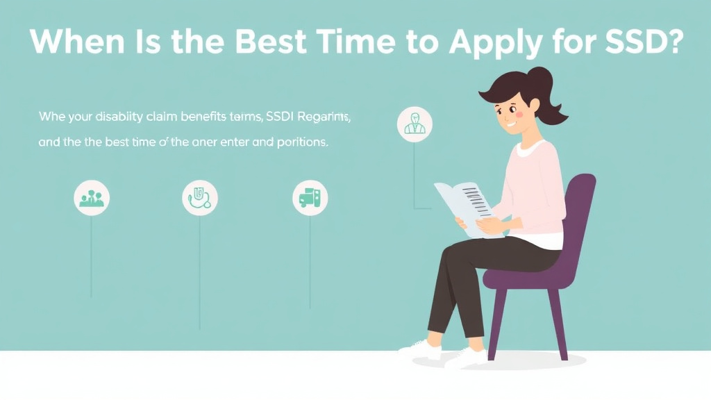 Action-oriented illustration showing how to apply when Is the Best Time to Apply for SSDI?
