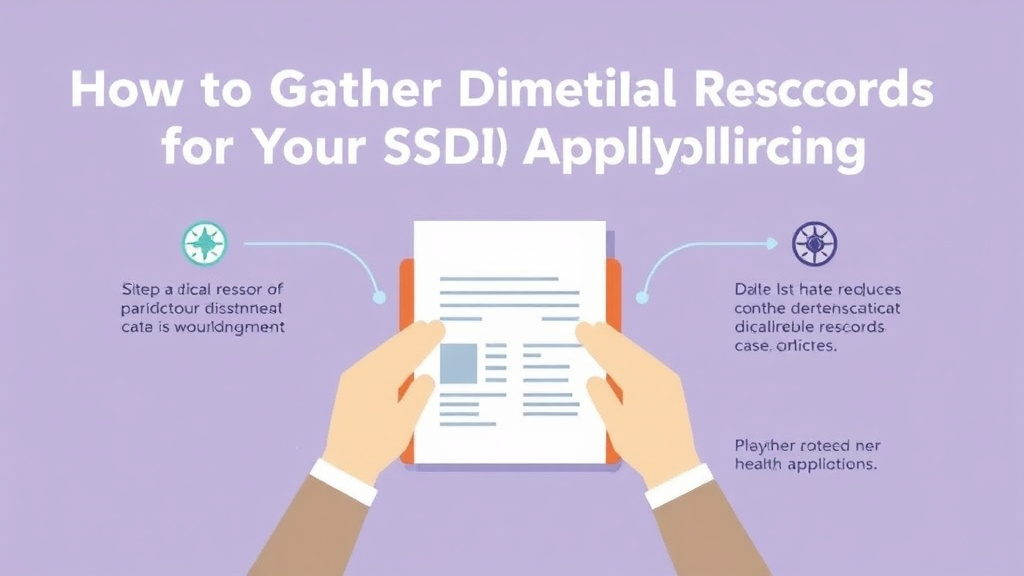 Practical checklist visual for gather Medical Records for Your SSDI Application