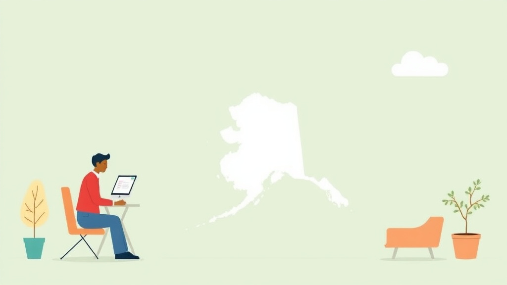 Illustration breaking down the fundamentals of apply for SSDI in Alaska: Offices, Timelines, and Tips