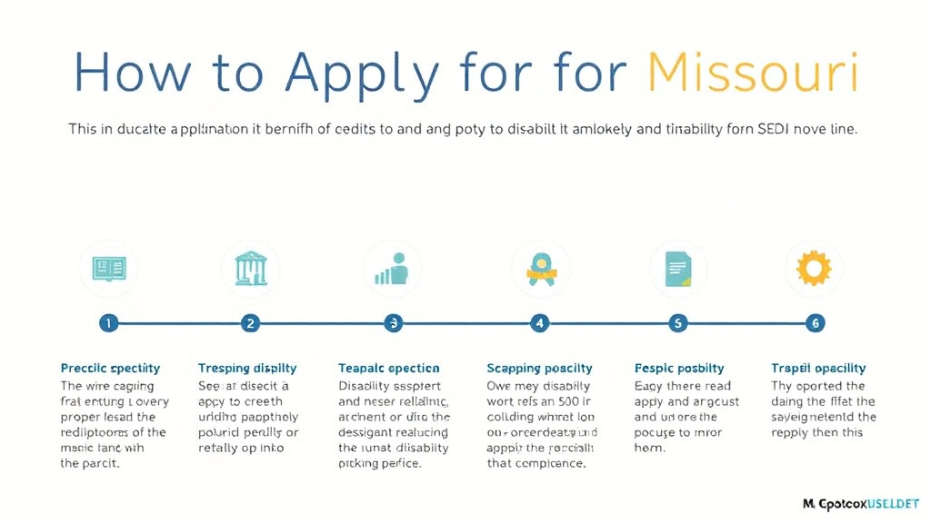 Action-oriented illustration showing how to apply apply for SSDI in Missouri: Offices, Timelines, and Tips