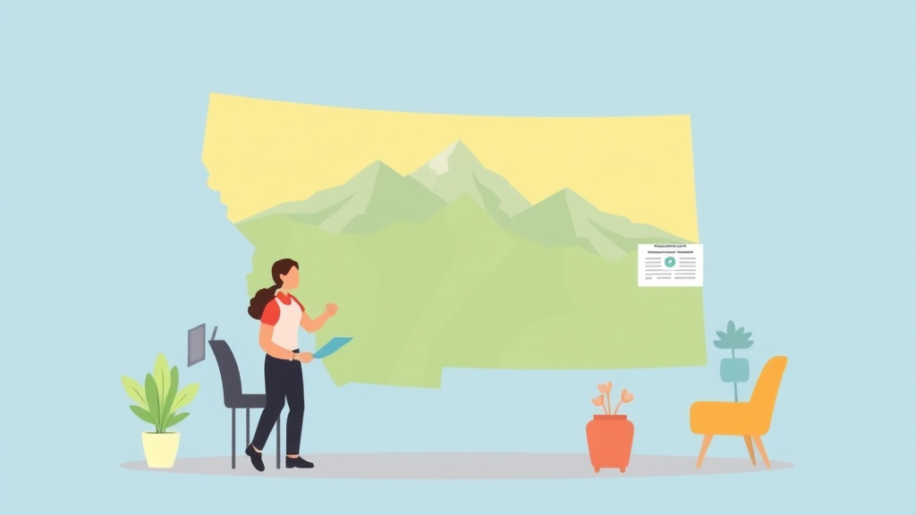 Illustration breaking down the fundamentals of apply for SSDI in Montana: Offices, Timelines, and Tips