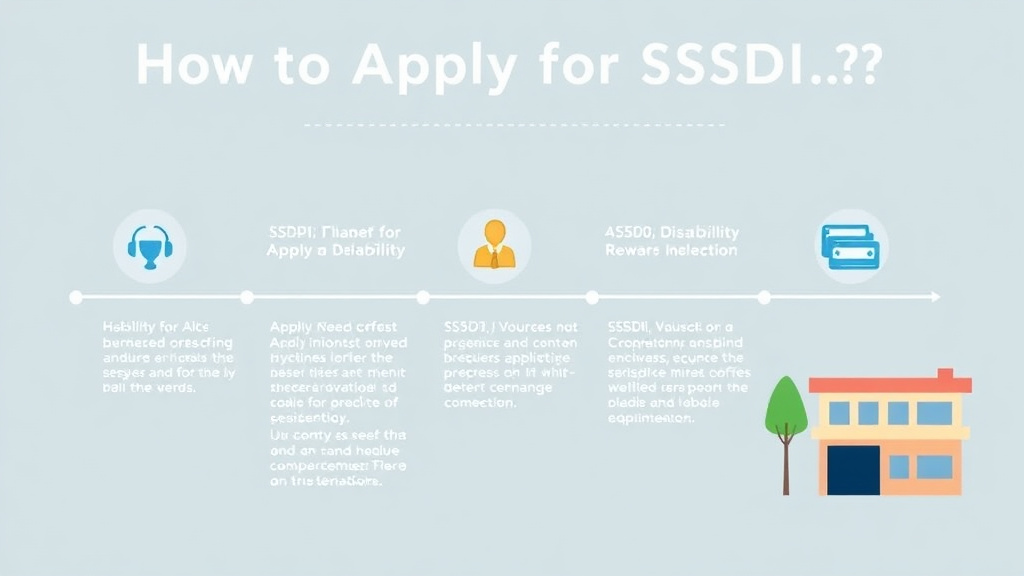 Process flow illustration for putting apply for SSDI in Nevada: Offices, Timelines, and Tips into action