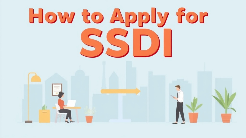 A professional illustration depicting apply for SSDI in New York: Offices, Timelines, and Tips