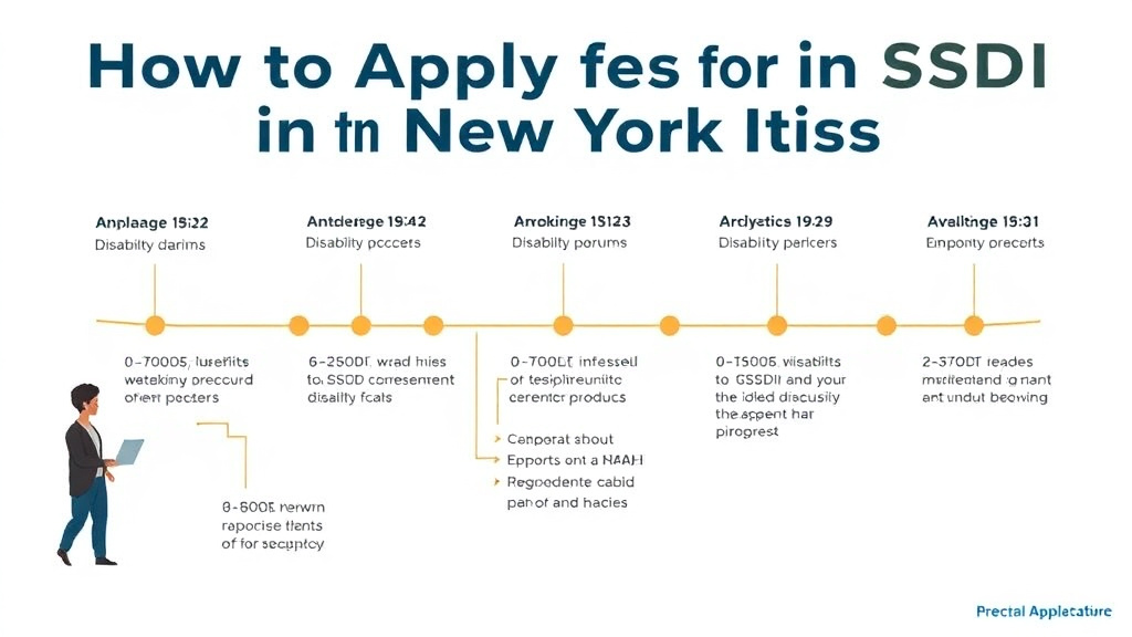 Real-world application diagram for apply for SSDI in New York: Offices, Timelines, and Tips