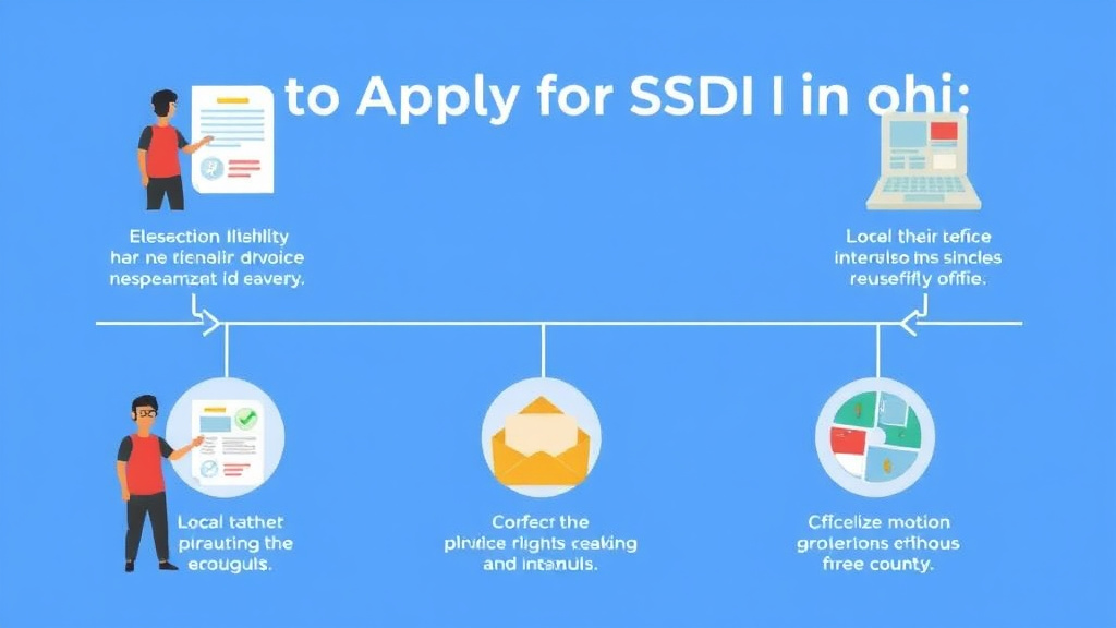 Real-world application diagram for apply for SSDI in Ohio: Offices, Timelines, and Tips