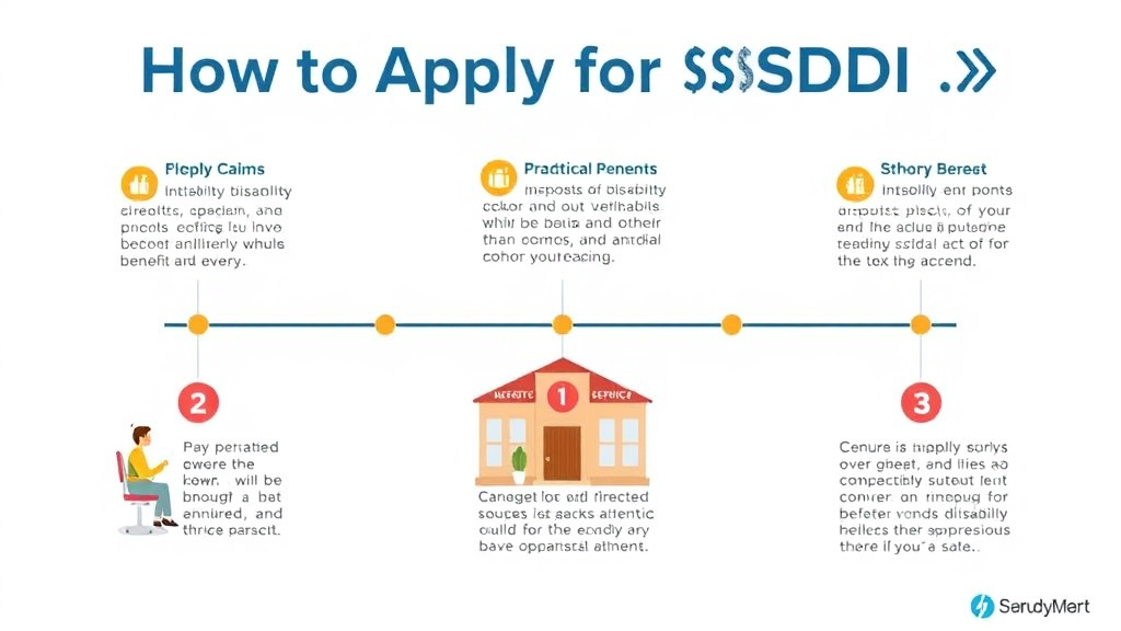 Real-world application diagram for apply for SSDI in Rhode Island: Offices, Timelines, and Tips