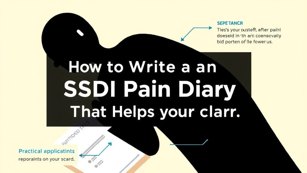 Practical checklist visual for write an SSDI Pain Diary That Helps Your Claim