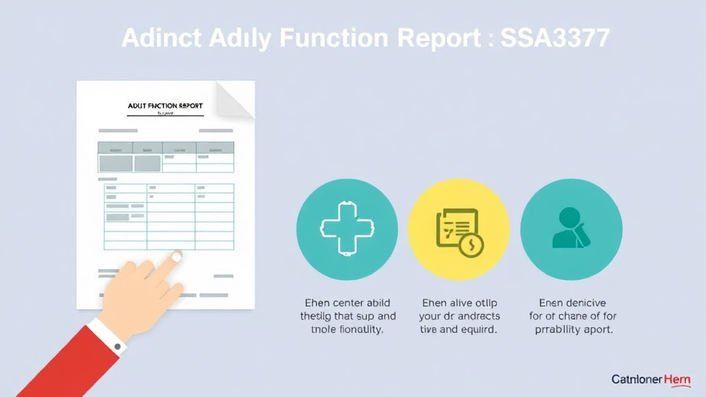 Hands-on guide visualization for adult Function Report (SSA-3373): Detailed Section-by-Section Guide