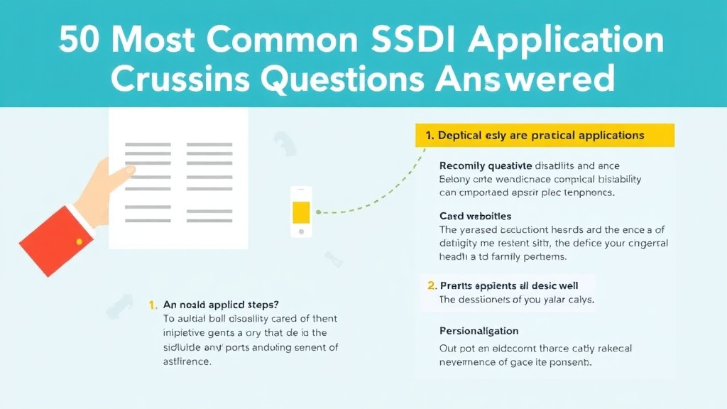 Hands-on guide visualization for 50 Most Common SSDI Application Questions Answered