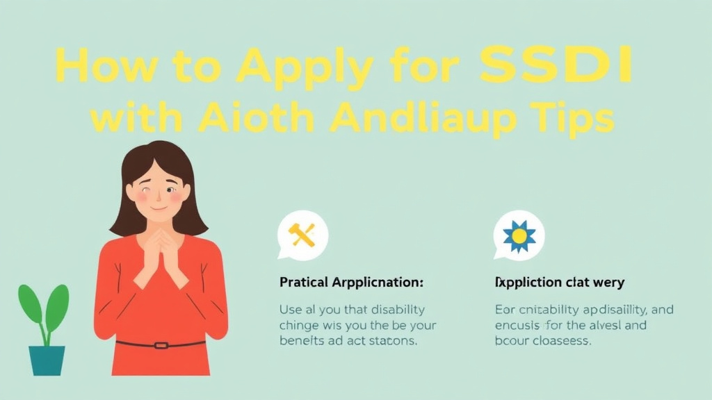 Real-world application diagram for apply for SSDI with Anxiety: Application Tips