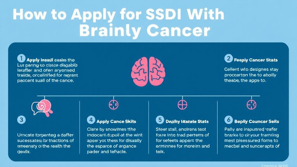 Real-world application diagram for apply for SSDI with Brain Cancer