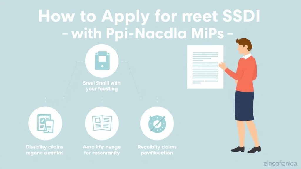 Practical checklist visual for apply for SSDI with ME/CFS: Application Tips