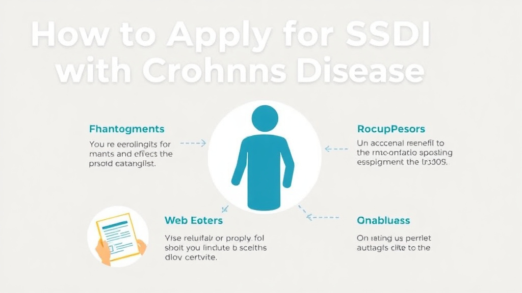 Step-by-step visual guide for implementing apply for SSDI with Crohn's Disease: Application Tips