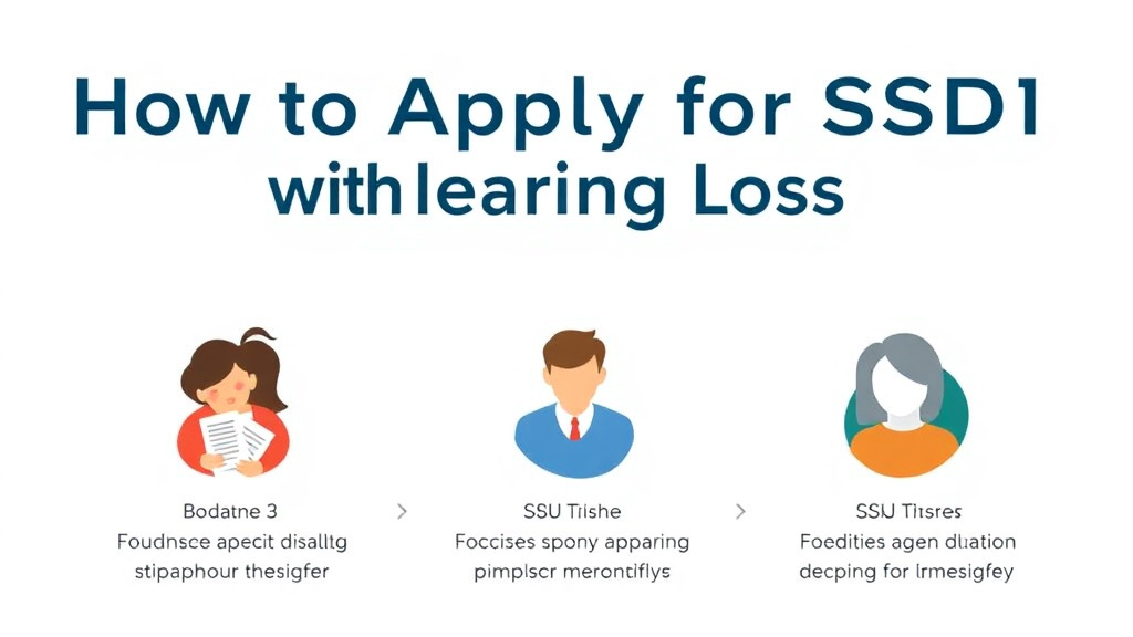 Process flow illustration for putting apply for SSDI with Hearing Loss into action