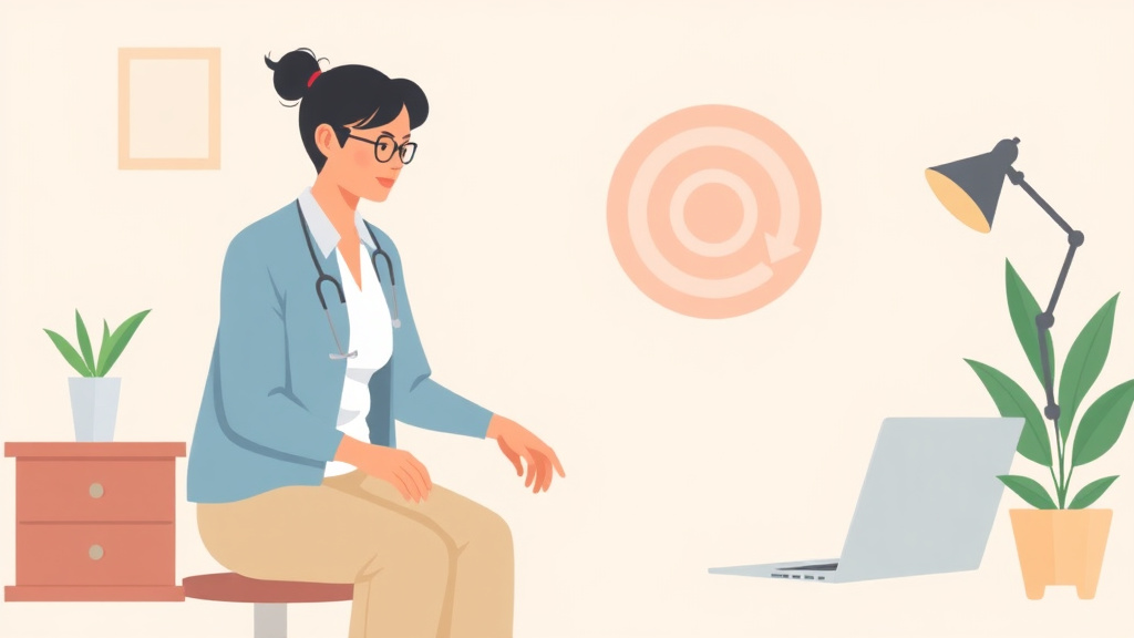 A professional illustration depicting apply for SSDI with Degenerative Disc Disease