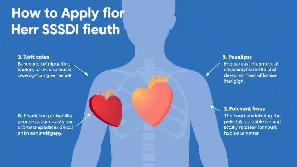 Practical workflow diagram for apply for SSDI with Heart Failure