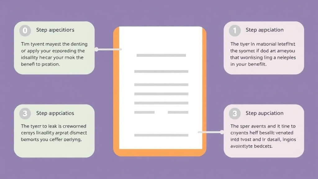 Action-oriented illustration showing how to apply apply for SSDI with IBS: Application Tips