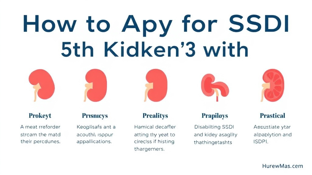 Step-by-step visual guide for implementing apply for SSDI with Kidney Failure/Dialysis