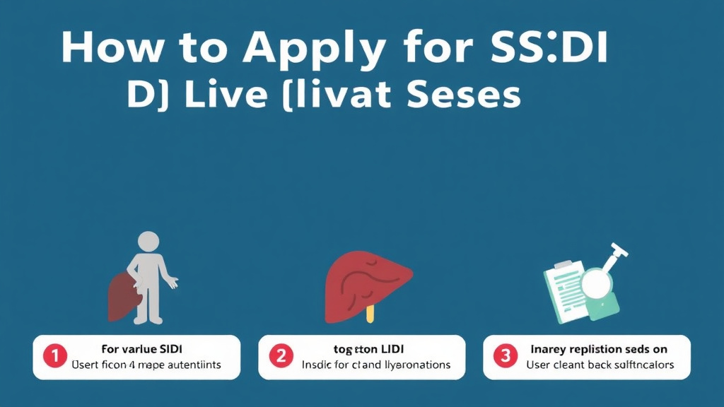 Practical workflow diagram for apply for SSDI with Liver Disease: Application Tips