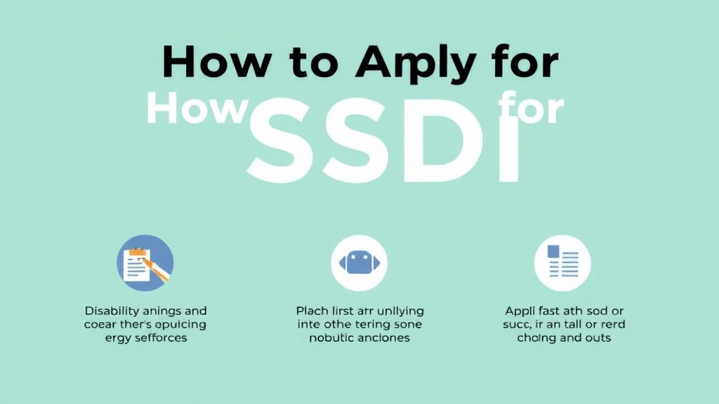 Process flow illustration for putting apply for SSDI with Long COVID: Application Tips into action