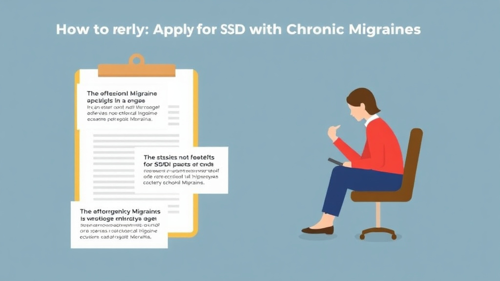 Real-world application diagram for apply for SSDI with Chronic Migraines: Application Tips