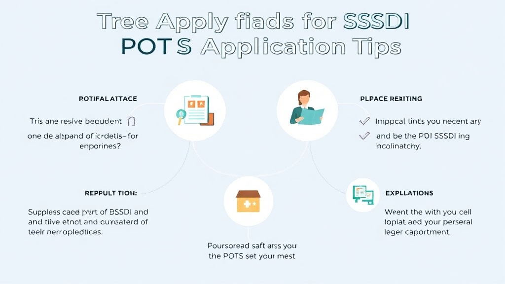 Hands-on guide visualization for apply for SSDI with POTS: Application Tips