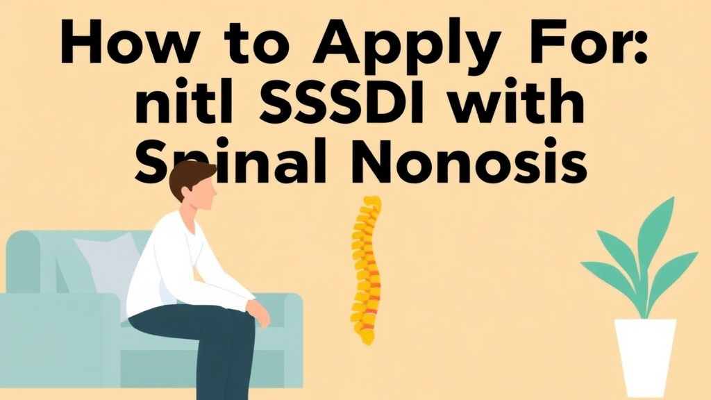 An informative visual explaining apply for SSDI with Spinal Stenosis for beginners and professionals