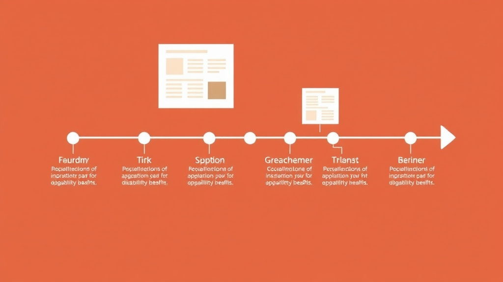 Illustration breaking down the fundamentals of SSDI Application Timeline: What Happens After You File