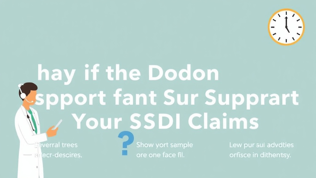 Action-oriented illustration showing how to apply what If Your Doctor Won't Support Your SSDI Claim?