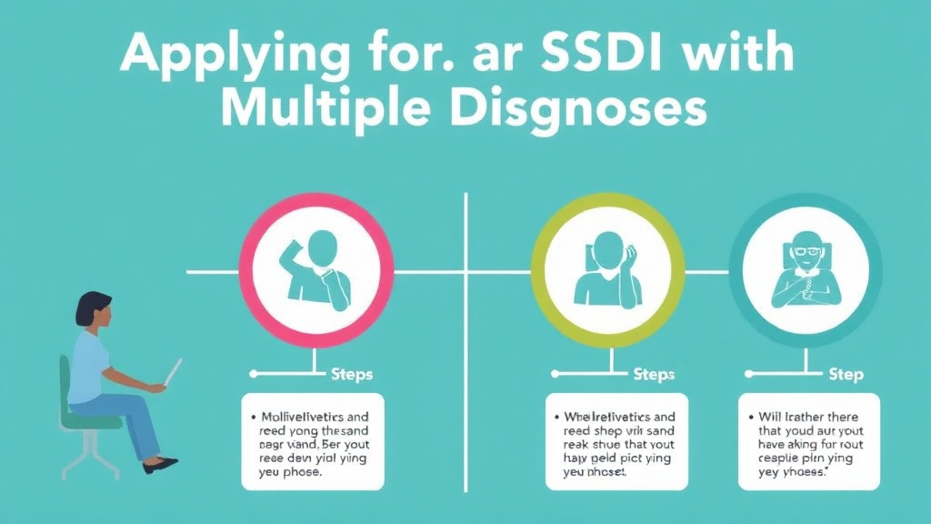 Action-oriented illustration showing how to apply applying for SSDI with Multiple Diagnoses: Strategy Guide