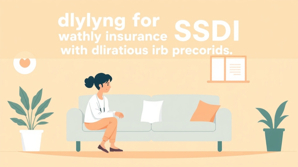 Illustration breaking down the fundamentals of applying for SSDI Without Health Insurance or Medical Records