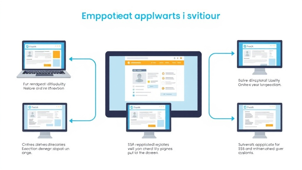 Hands-on guide visualization for SSA Online Application Walkthrough: Every Screen Explained