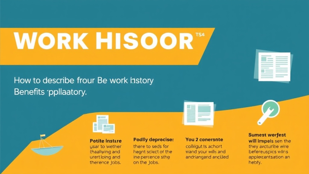 Practical checklist visual for work History Report (SSA-3369): How to Describe Your Past Jobs